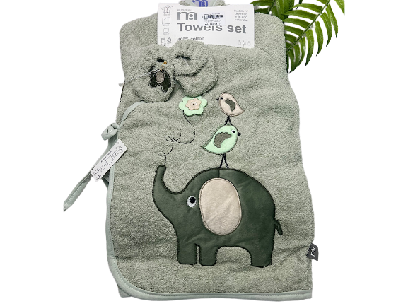 ست حوله 5 تکه فیل نوزادی مادرکر  mothercare