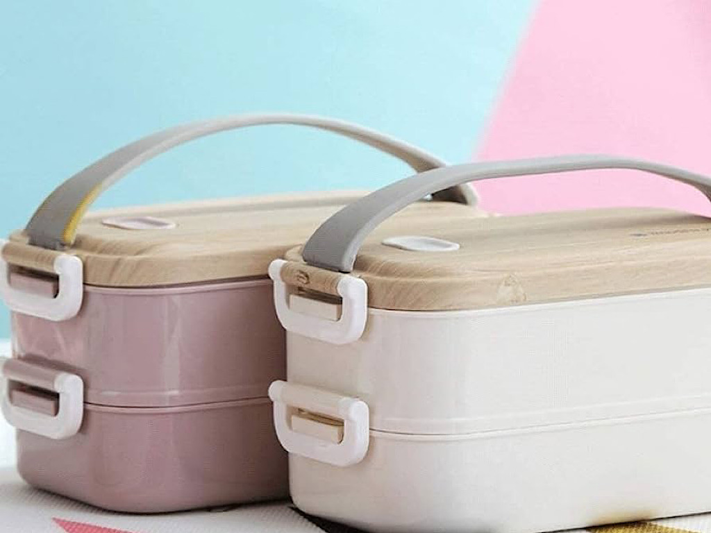 ظرف غذا داخل استیل دو طبقه