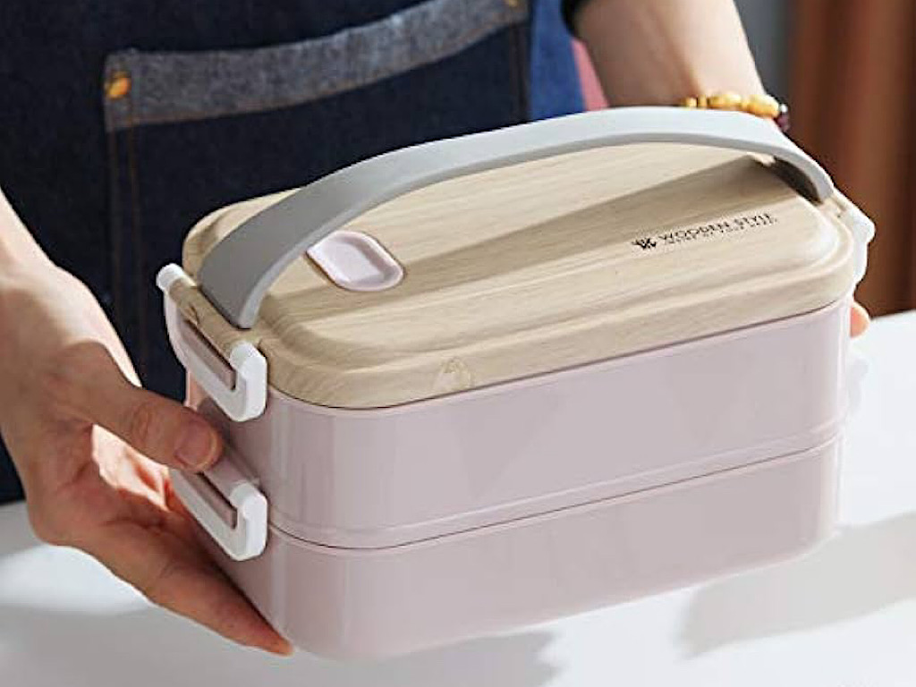 ظرف غذا داخل استیل دو طبقه