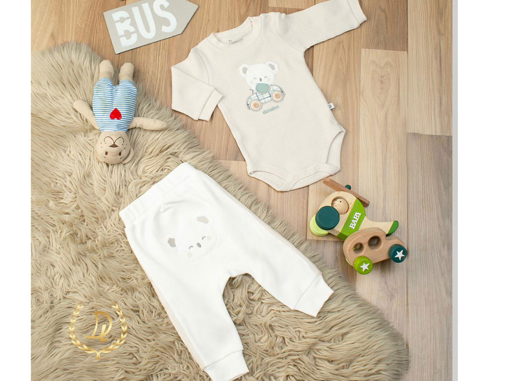 شلوار  راحتی نوزادی  تکه دوزی  طرح koala pino دانالو Danaloo