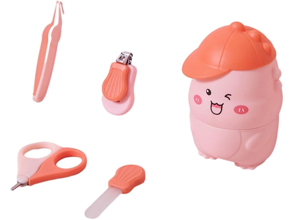 ست مانیکور و ناخنگیر کودک طرح دایناسور کلاه دار