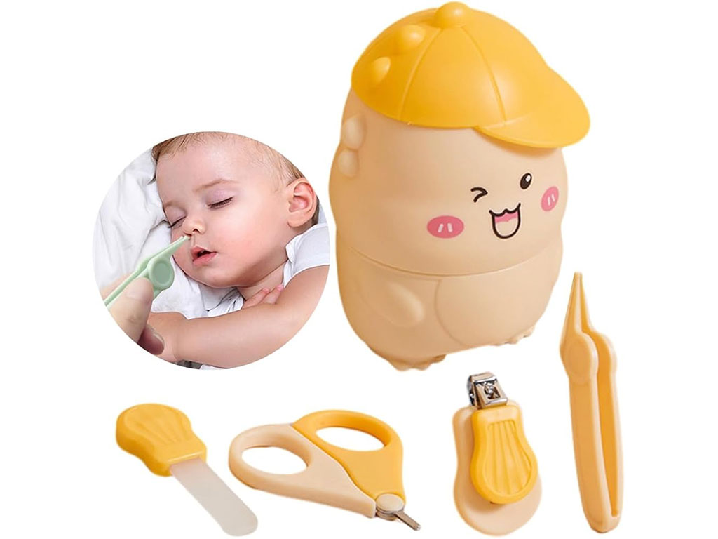 ست مانیکور و ناخنگیر کودک طرح دایناسور کلاه دار