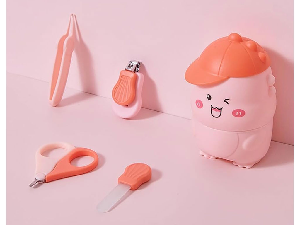 ست مانیکور و ناخنگیر کودک طرح دایناسور کلاه دار