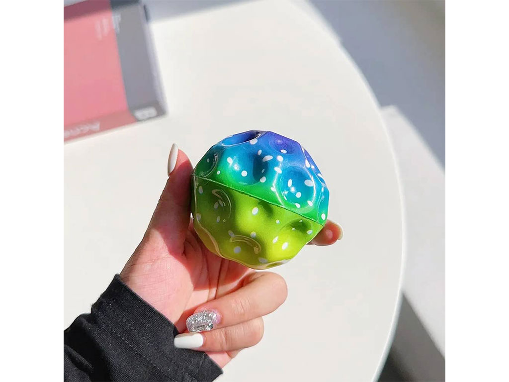 توپ اسفنجی فشرده مدل گرافیکی طرح کهکشان