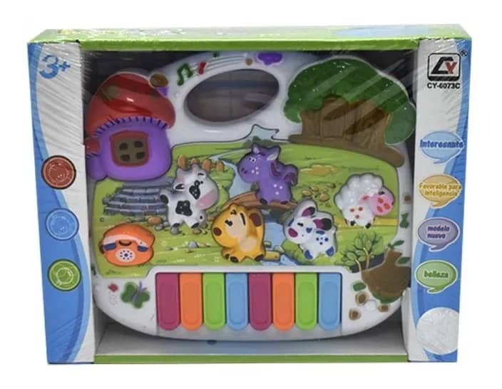 پیانو موزیکال اسباب بازی طرح کلبه درخت و قارچ