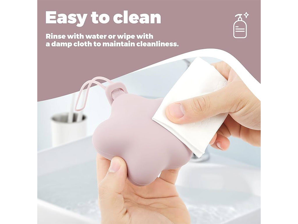 قاب پستانک زیپ دار  تمام سیلیکونی بند دار طرح ستاره