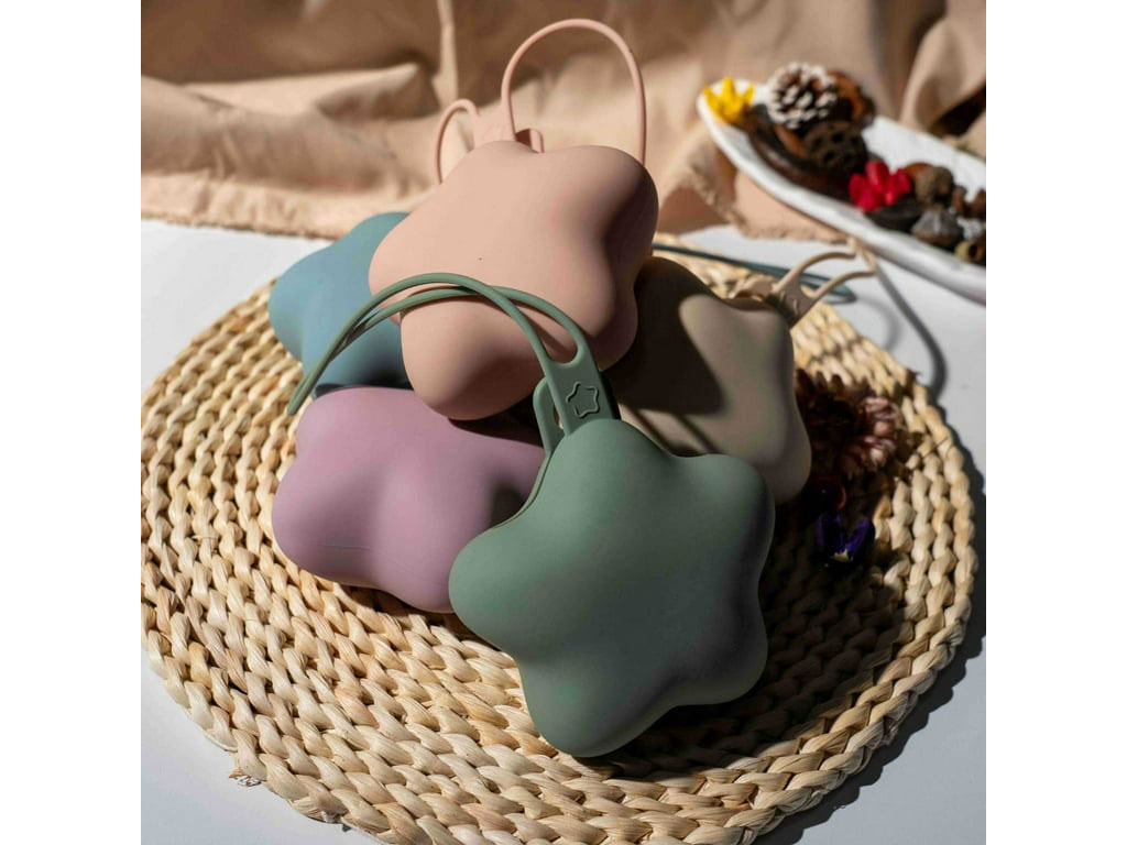 قاب پستانک زیپ دار  تمام سیلیکونی بند دار طرح ستاره