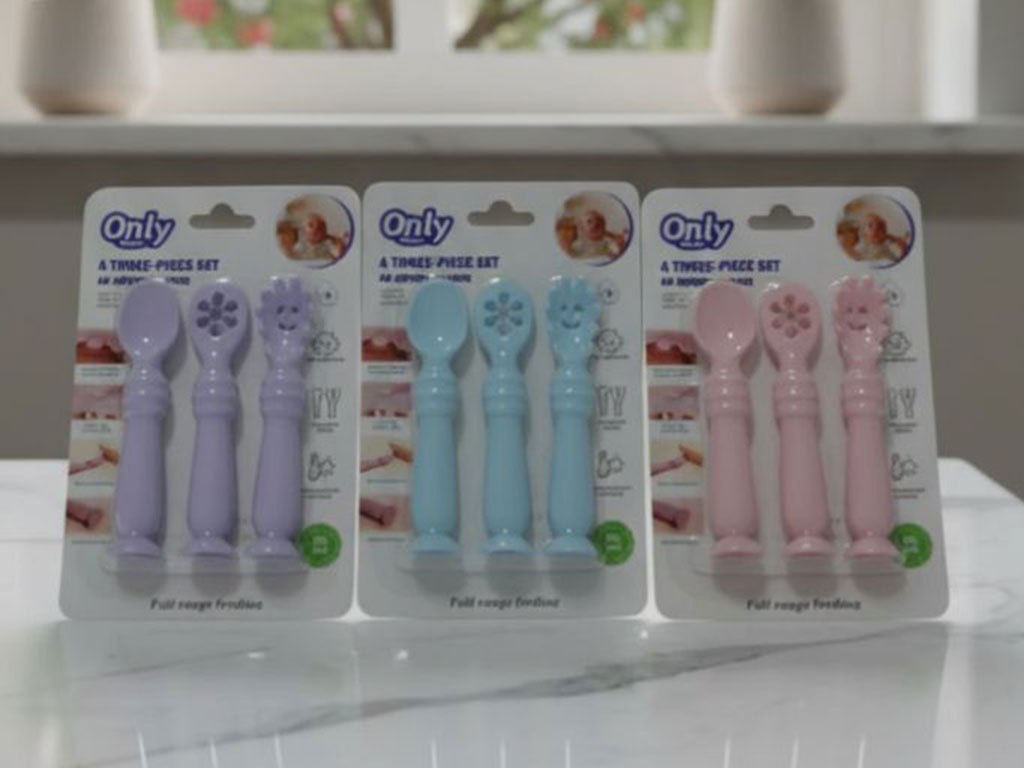 قاشق سیلیکونی 3 عددی پری اسپون only baby