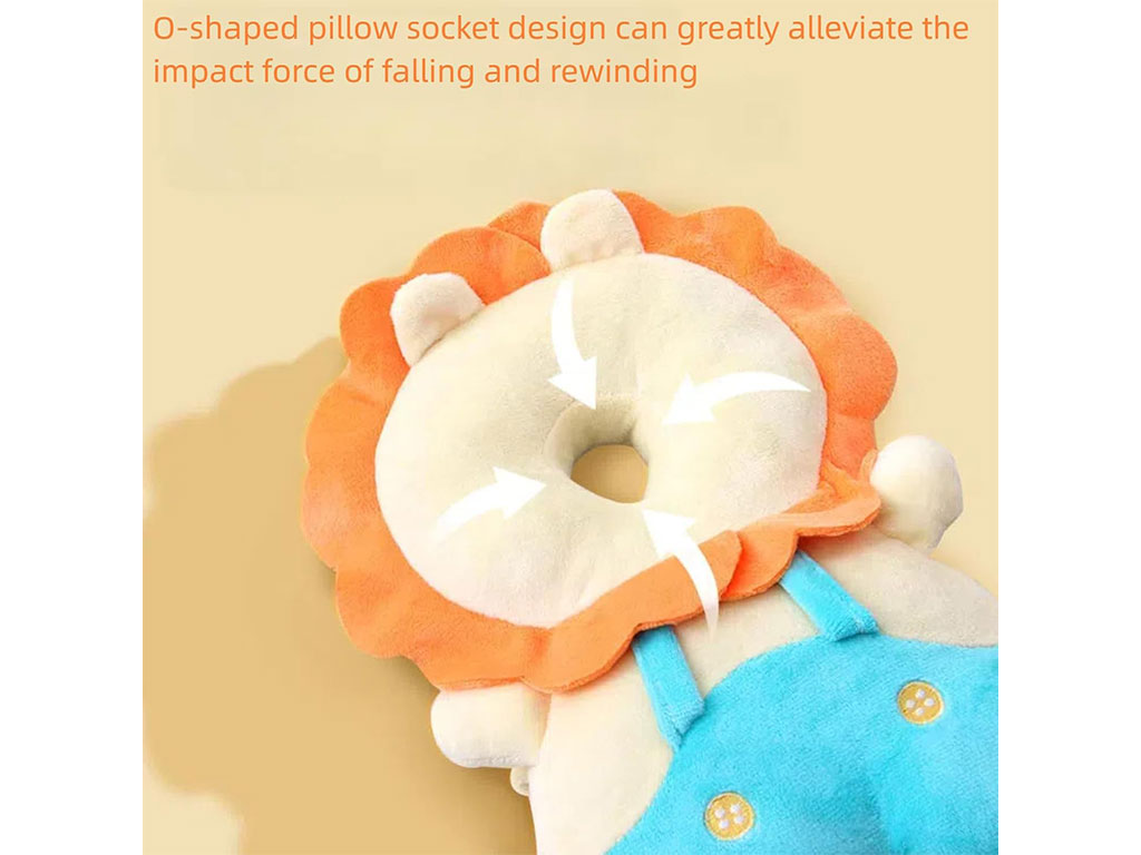 ضربه گیر عروسکی سر نوزاد و کودک مدل کوله پشتی طرح حیوانات