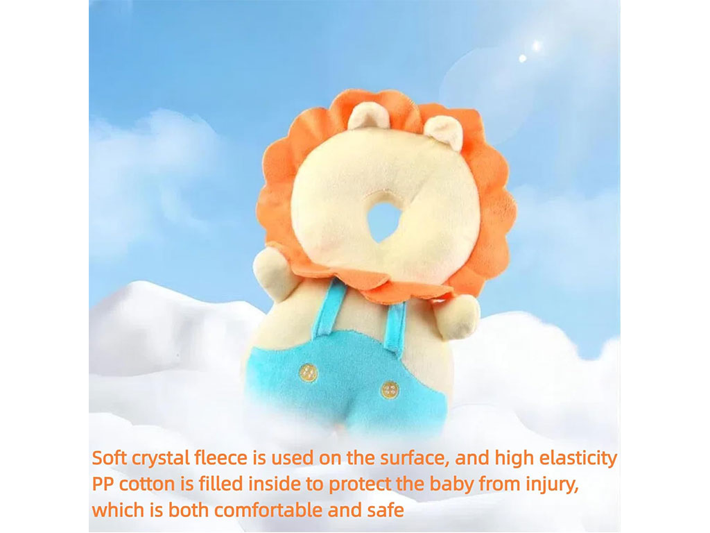 ضربه گیر عروسکی سر نوزاد و کودک مدل کوله پشتی طرح حیوانات