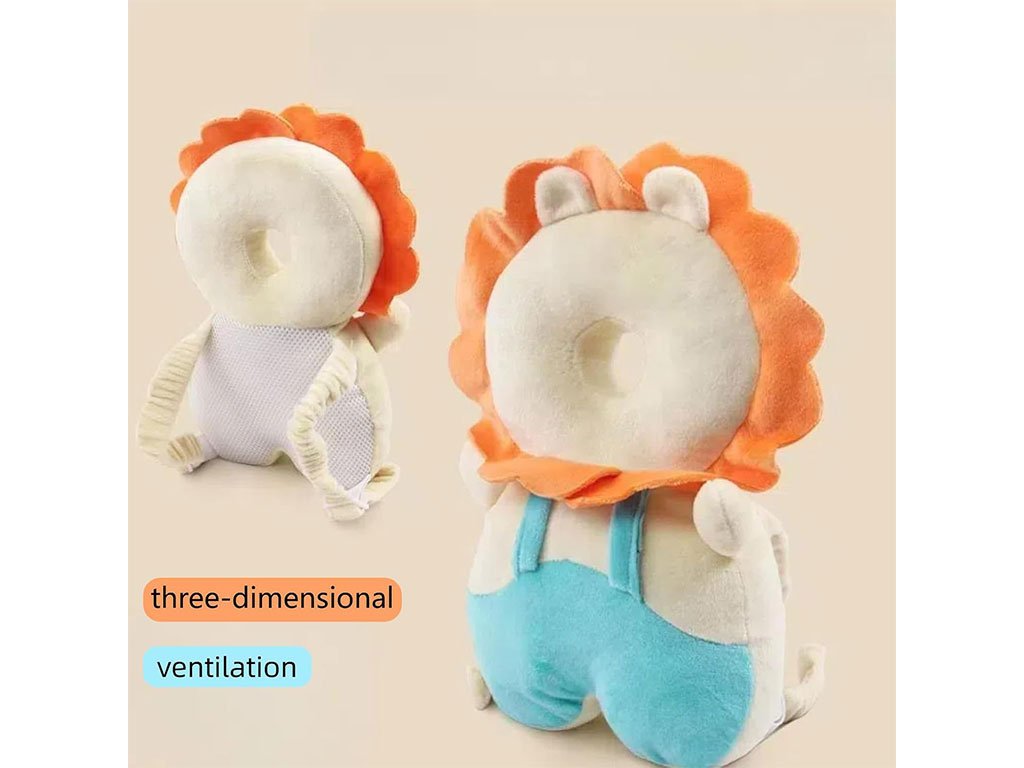 ضربه گیر عروسکی سر نوزاد و کودک مدل کوله پشتی طرح حیوانات