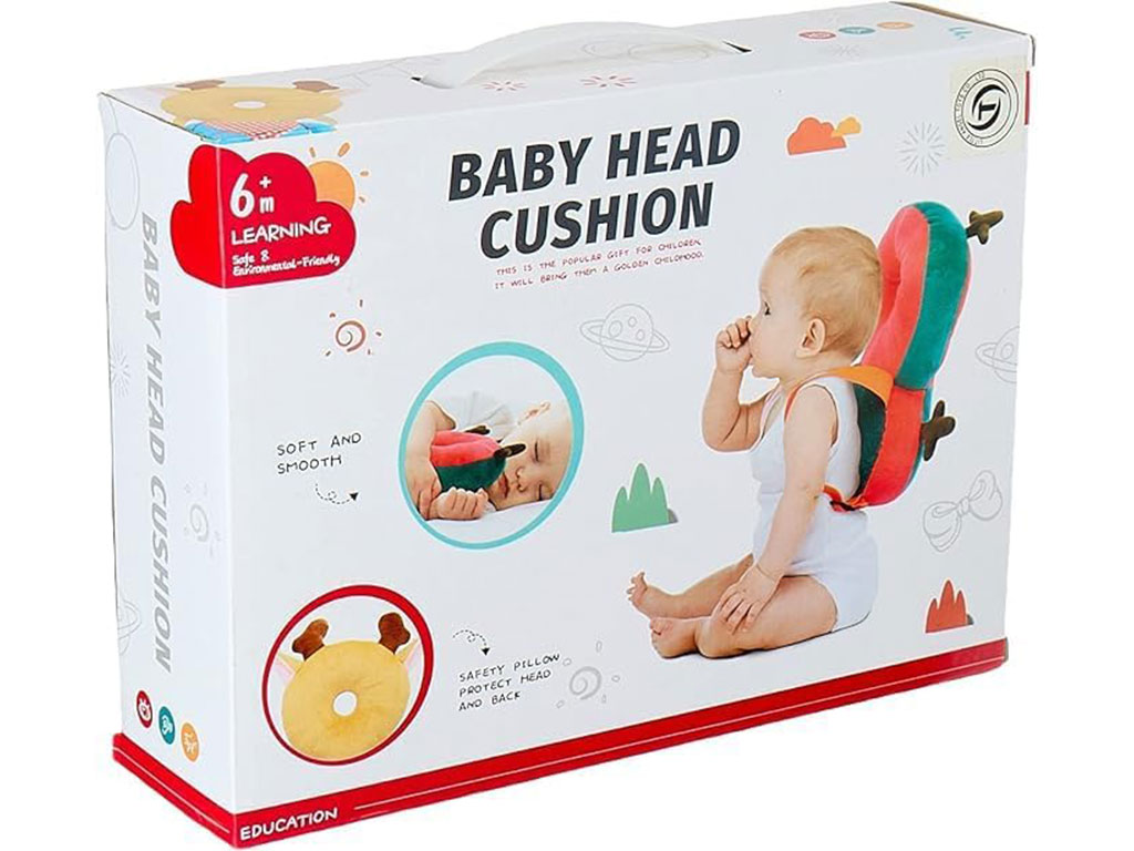 ضربه گیر عروسکی سر نوزاد و کودک مدل کوله پشتی طرح حیوانات