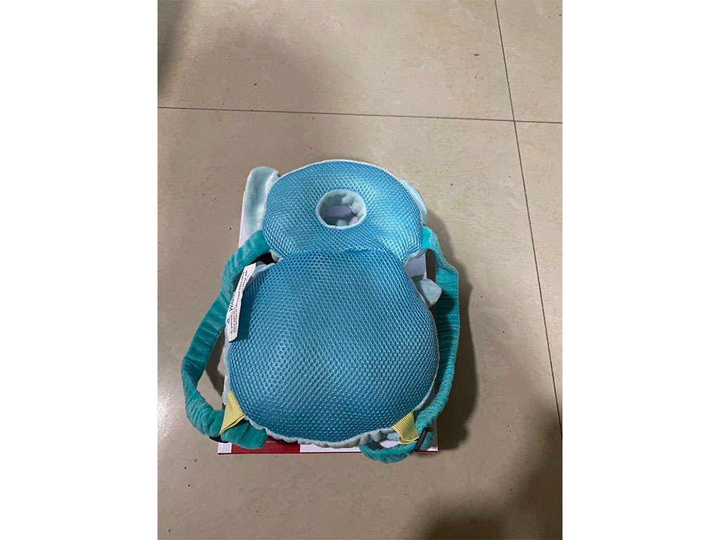 ضربه گیر عروسکی سر نوزاد و کودک مدل کوله پشتی طرح فیل