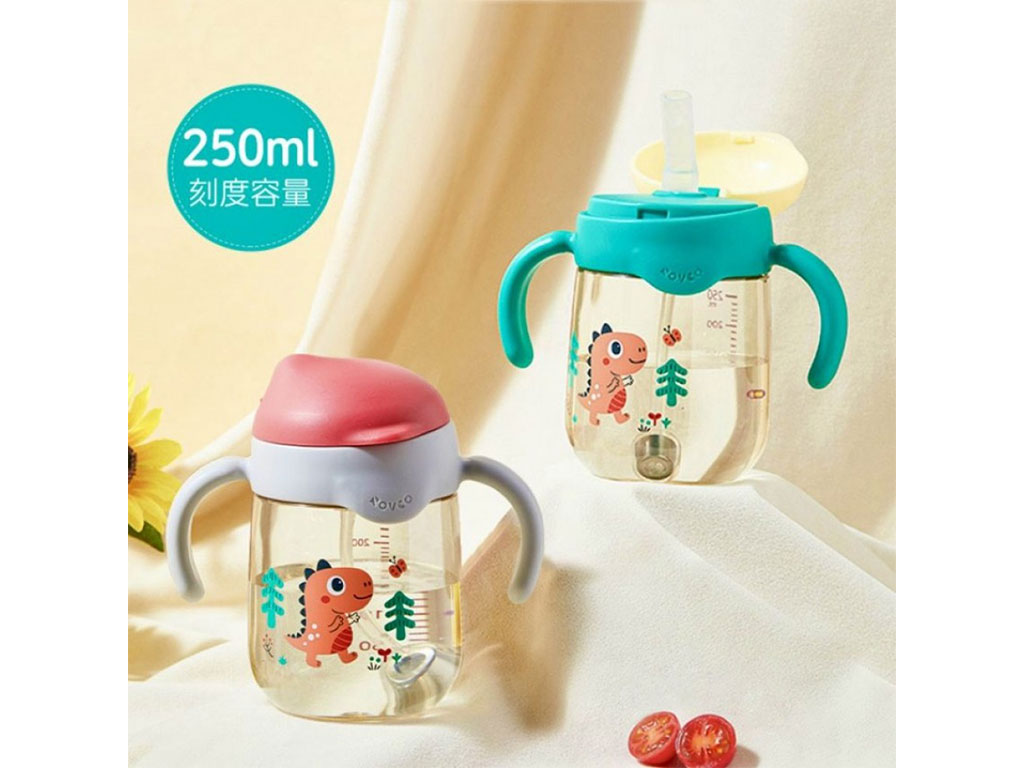 لیوان نی دار دارای دسته  حجم 250 میل rovco