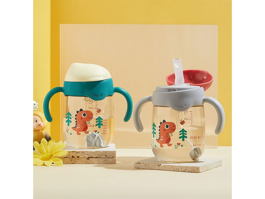 لیوان نی دار دارای دسته  حجم 250 میل rovco