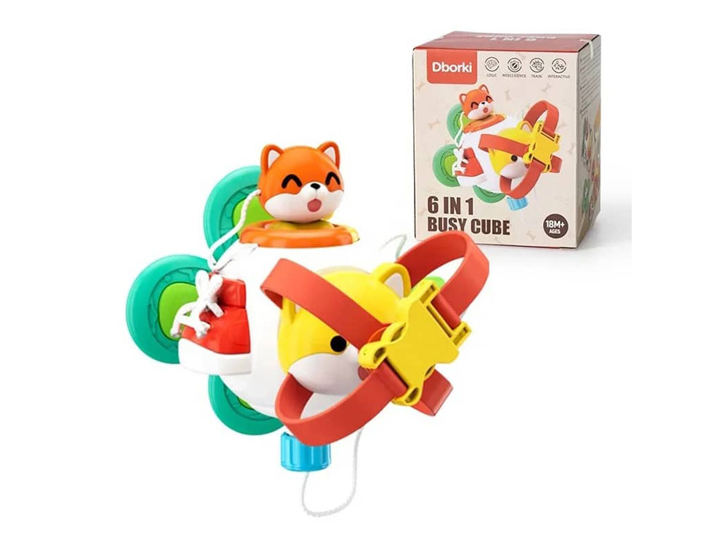 بیزی بال یا بیزی کیوب مدل روباه 6 در 1 اسباب بازی