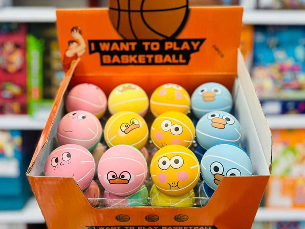 توپ شیطونک دو رنگ(سایز کوچک)