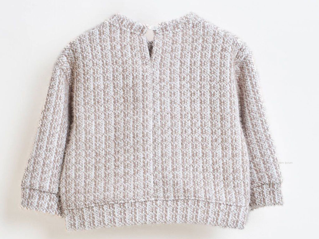 بلوز  موهر دخترانه نسکافه ای  رنگ بشیر