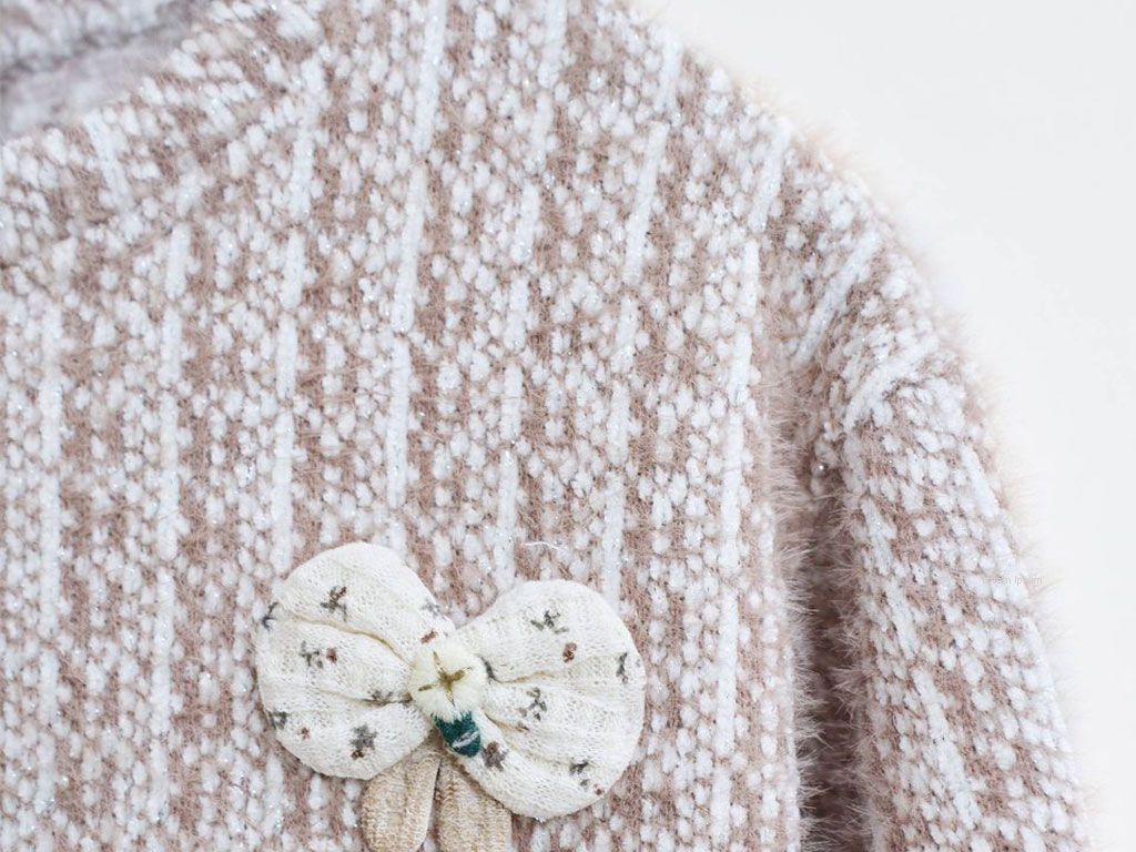 بلوز  موهر دخترانه نسکافه ای  رنگ بشیر