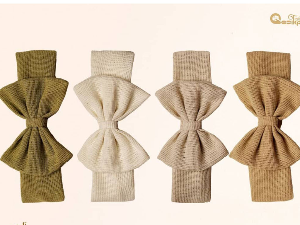 هدبند نوزادی مدل پاپیون خامه دوزی