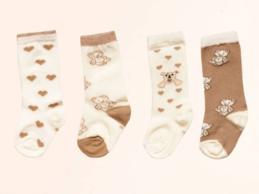 جوراب ساق دار طرح دار فانتزی 6-0 ماه