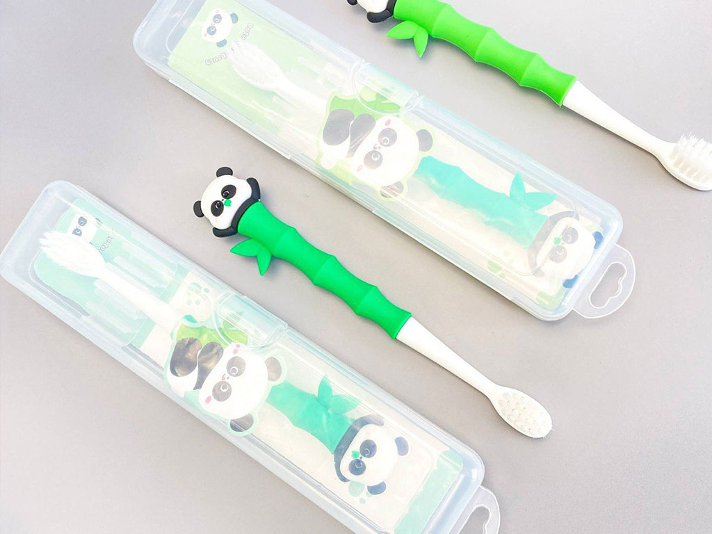 مسواک کودک طرح پاندا قابدار