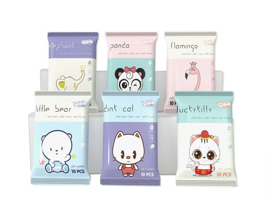دستمال مرطوب بچگانه 10عددی (سایز کوچک)