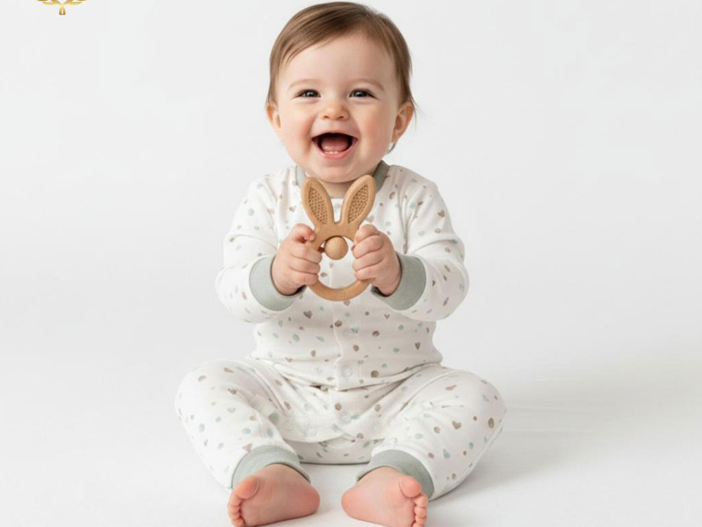 سرهمی نوزادی دخترانه طرح قلب  دانالو danaloo