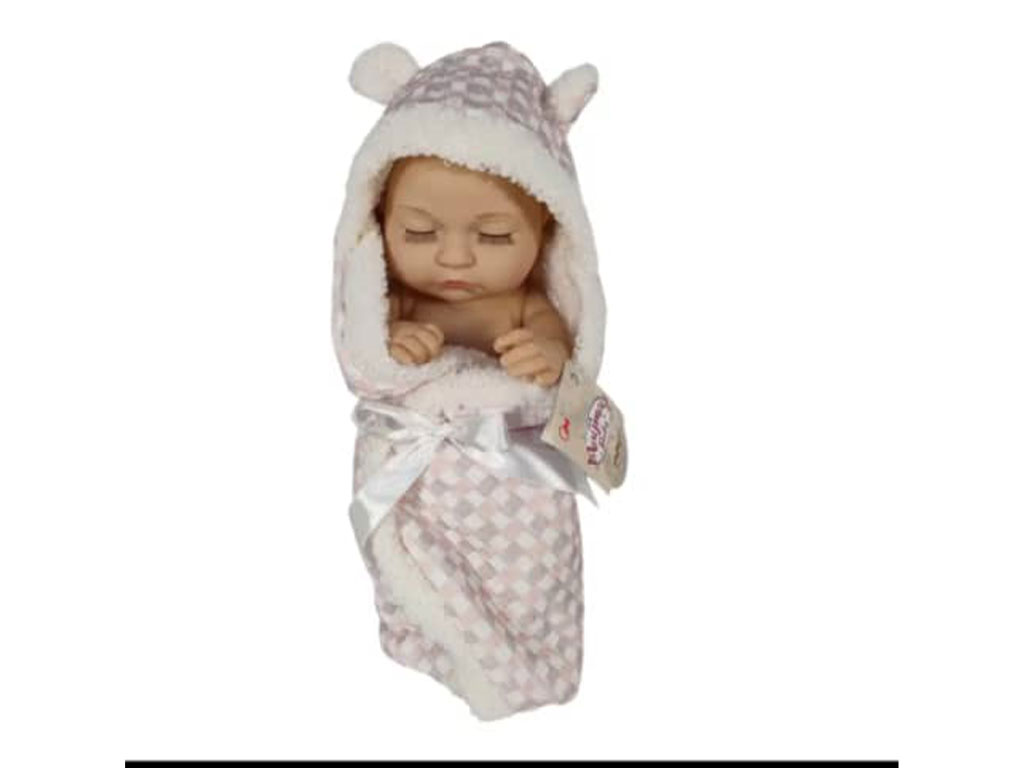 عروسک سیلیکونی نوزاد اسباب بازی مای مای با حوله