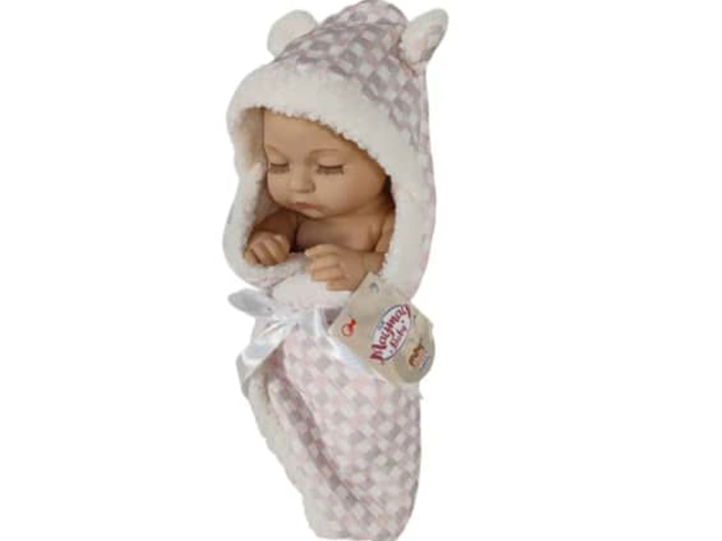 عروسک سیلیکونی نوزاد اسباب بازی مای مای با حوله