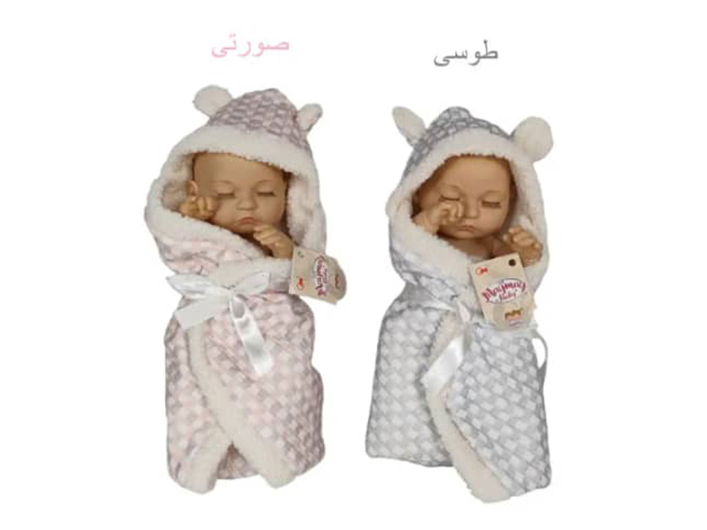 عروسک سیلیکونی نوزاد اسباب بازی مای مای با حوله