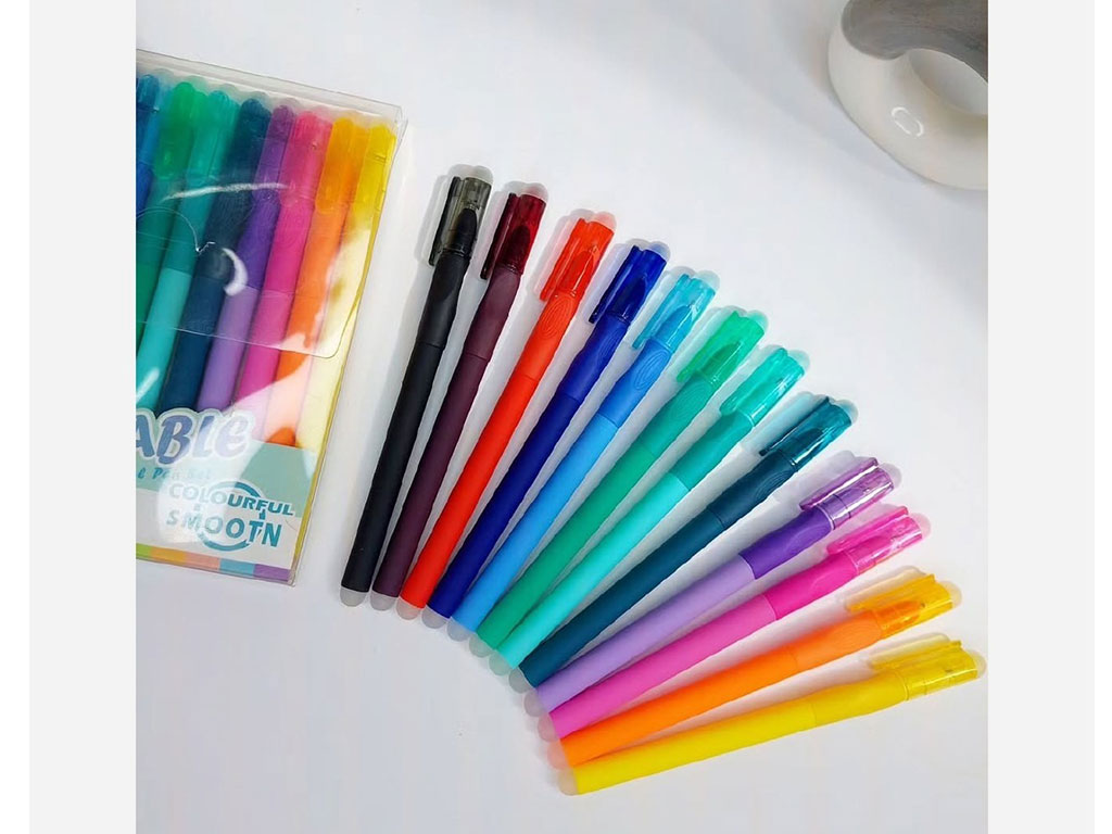 خودکار پاک کن دار 12 رنگ