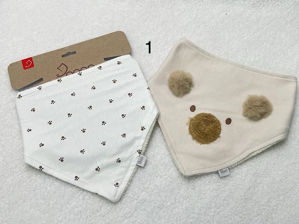 پیشبند دستمال گردنی دو عددی  حوله ای پاپو papo