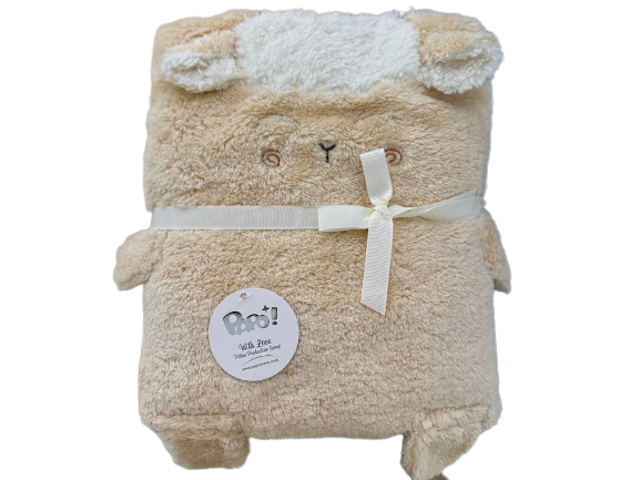 پتو دورپیچ پولیشی نوزادی طرح   ببعی پاپو  papo