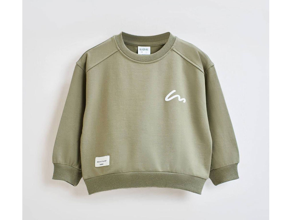 بلوز آستین بلند دورس رنگ سبز زیتونی بشیر Bashir