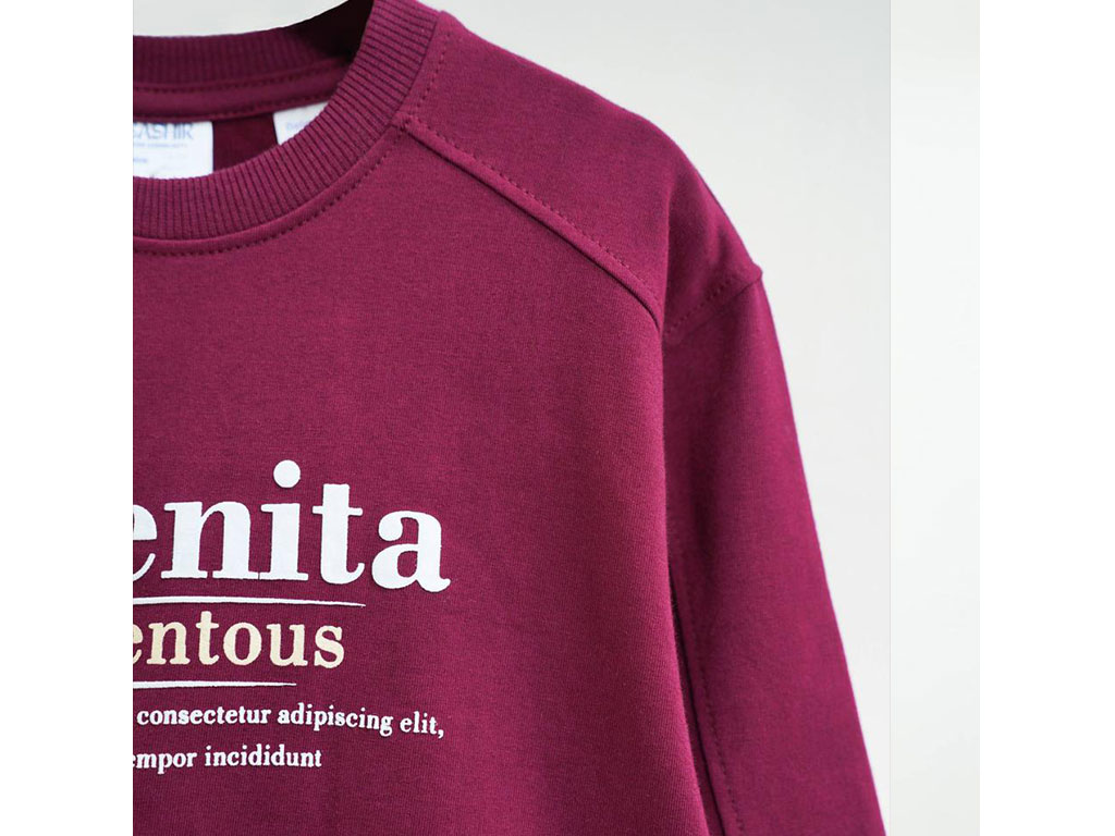 ست بلوز و شلوار دورس نوزاد و کودک  رنگ زرشکی بشیر