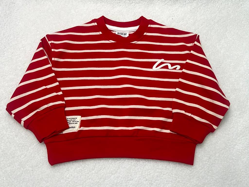 بلوز آستین بلند دورس رنگ قرمز بشیر Bashir