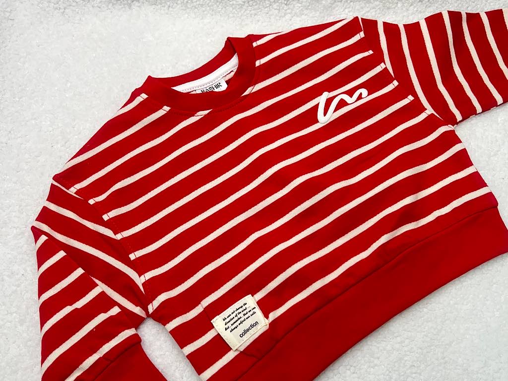 بلوز آستین بلند دورس رنگ قرمز بشیر Bashir