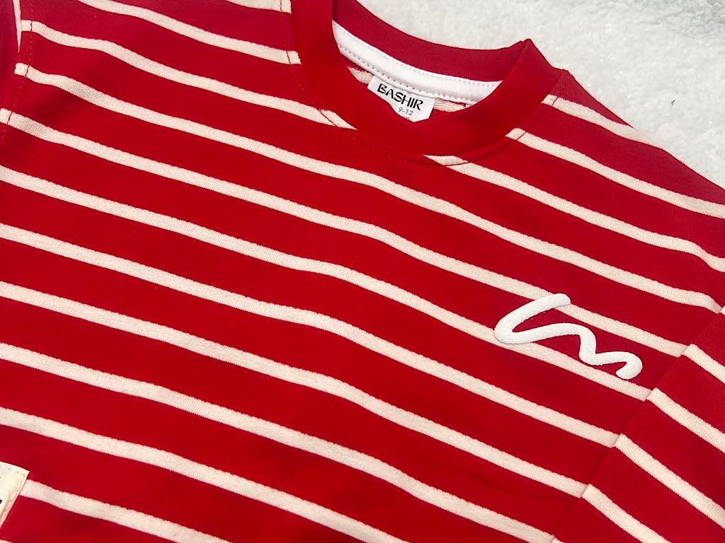 بلوز آستین بلند دورس رنگ قرمز بشیر Bashir