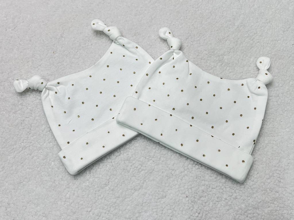 کلاه  دو گوش نوزادی دخترانه رنگ شیری طرح لیتل فاکس پاریز Pariz