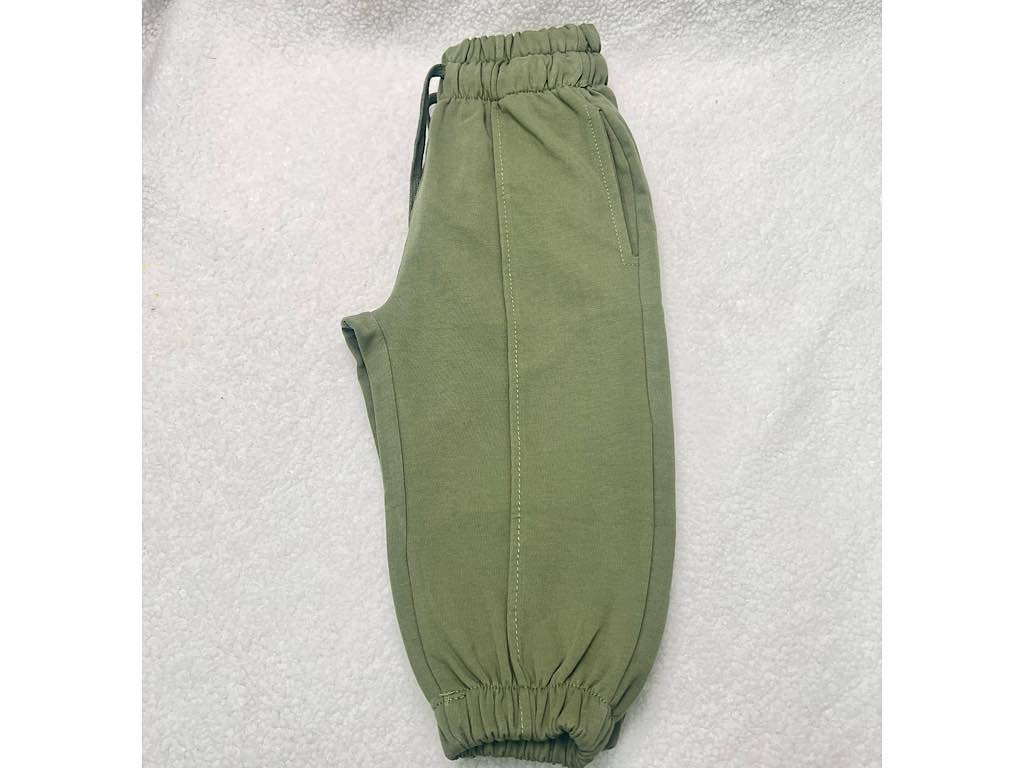 شلوار راحتی مدل جاگر رنگ سبز سدری بشیر Bashir