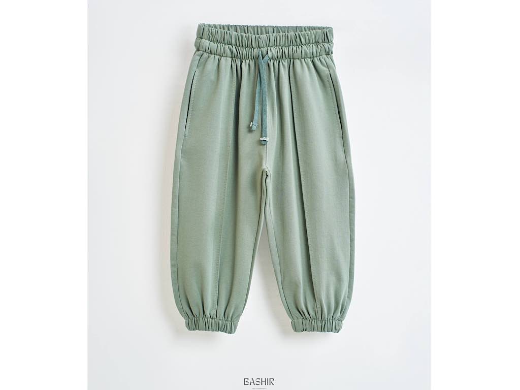 شلوار راحتی مدل جاگر رنگ سبز سدری بشیر Bashir