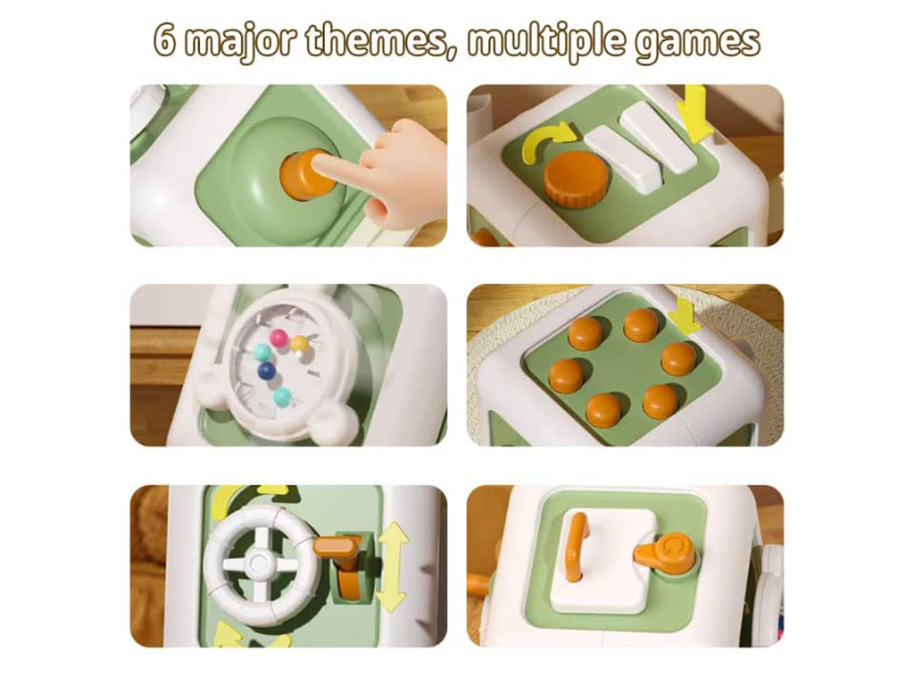 مکعب بیزی کیوب یا بیزی بال 6 وجهی اسباب بازی