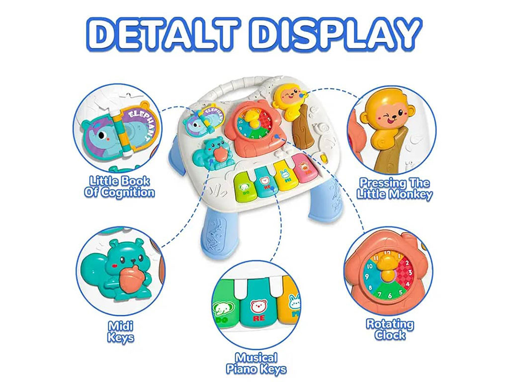 میز بازی موزیکال اسباب بازی