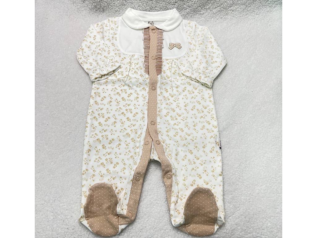 سرهمی جورابدار نوزادی دخترانه مدل سوئیت پاریز Pariz