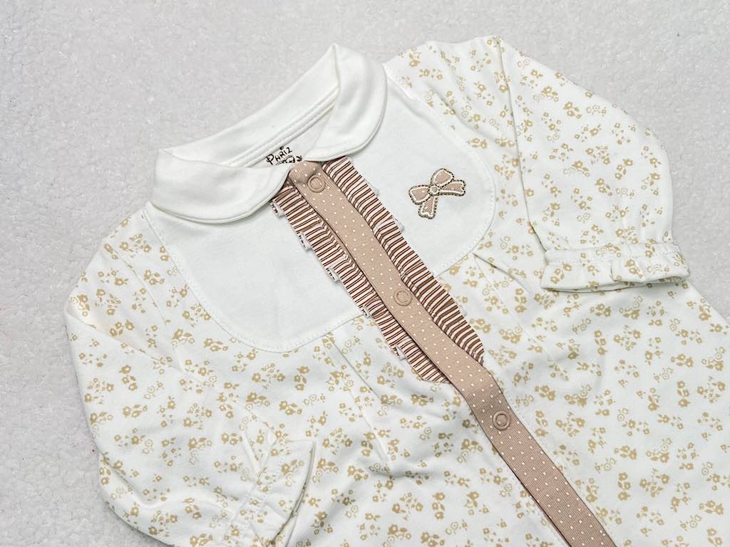 سرهمی جورابدار نوزادی دخترانه مدل سوئیت پاریز Pariz