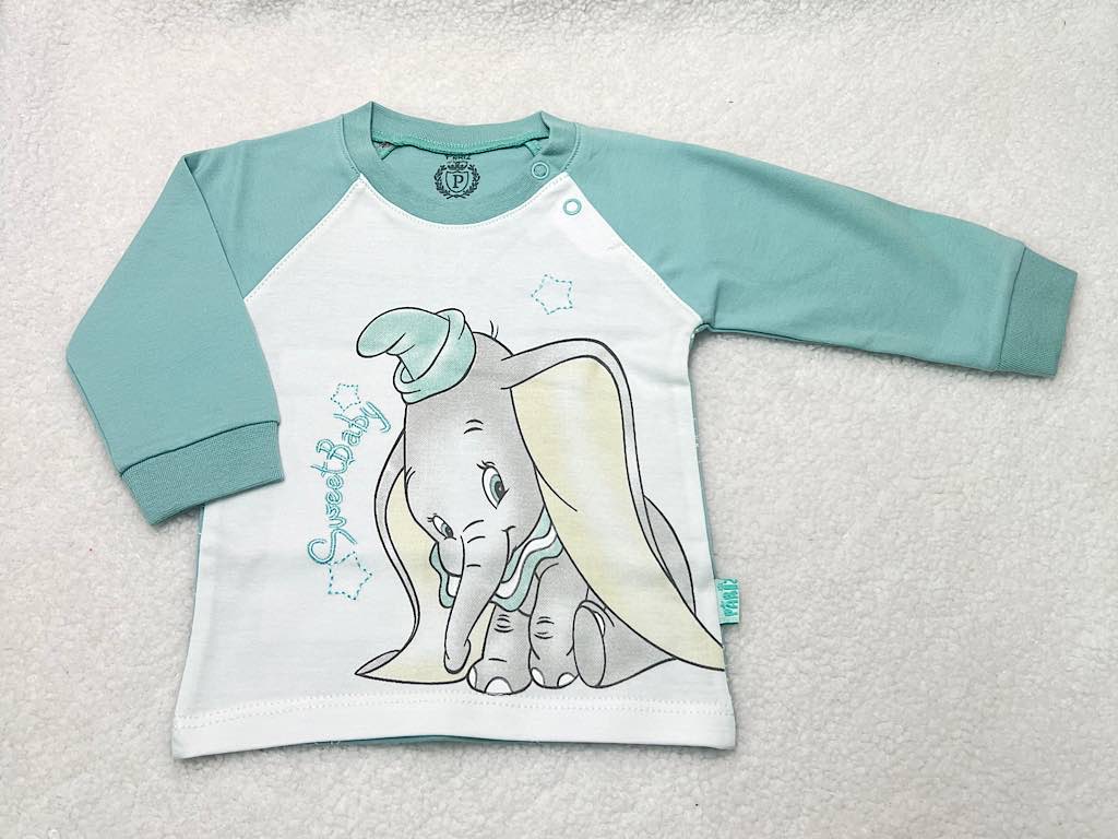 بلوز آستین بلند نوزادی پسرانه طرح دامبو پاریز Pariz