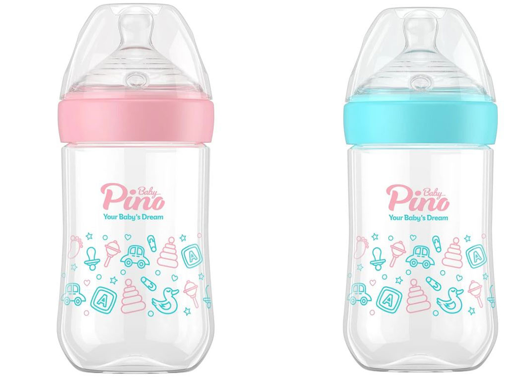 شیشه شیر آنتی کولیک نوزادی 18-6 ماه natural sense مدل s حجم 260 میلی لیتر پینو بیبی