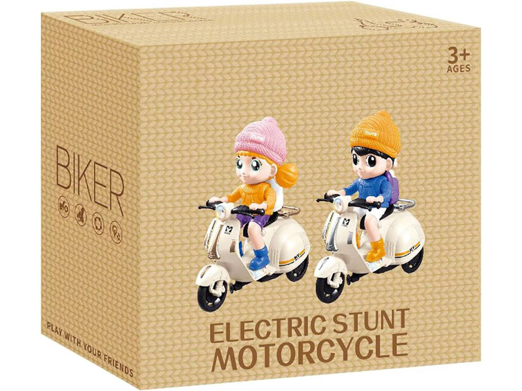 کودک وسپا سوار موزیکال و چراغ دار اسباب بازی