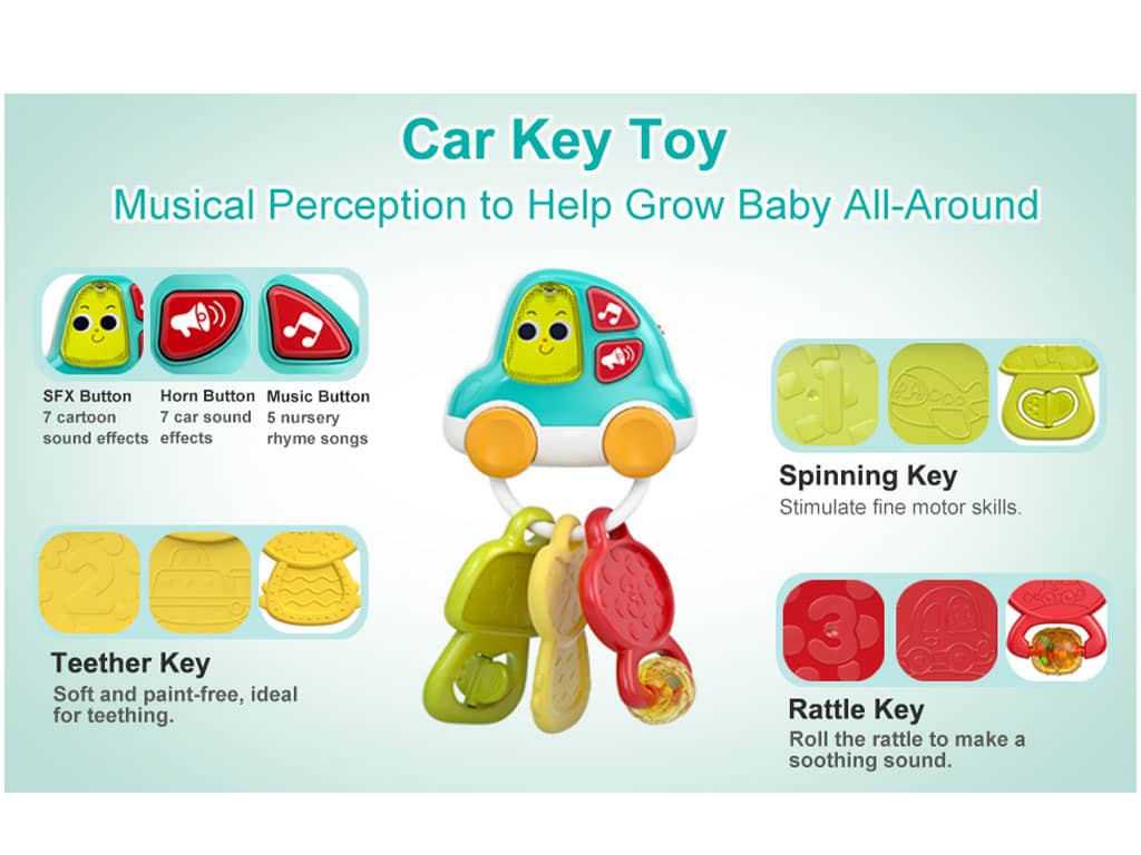 دندانگیر و جا سوئیچی موزیکال و چراغدار هولا hola